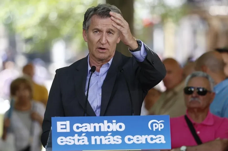 Feijóo responsabiliza a PNV y Junts de que se mantenga 