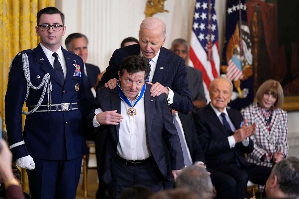 Biden awards Medal of Freedom to Michael J Fox, 18 others