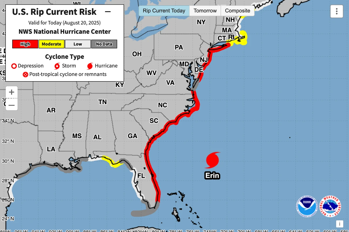 Hurricane Erin: The areas most likely to see the storm’s impacts
