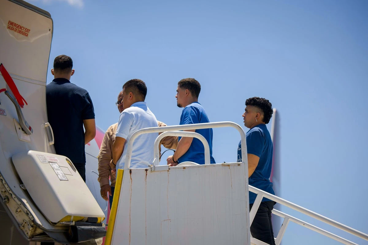 ICE flights shuffling immigrants around US are surging under Trump