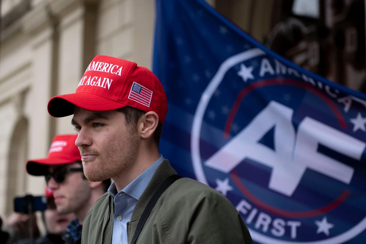 Nick Fuentes cheers when MAGA pundits call to ban third-world migrants