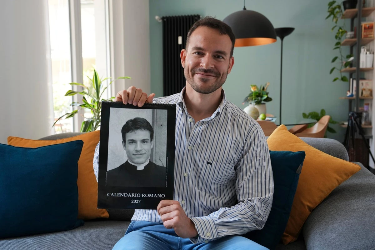 Secret behind Rome’s ‘sexy priest’ calendar exposed as star speaks out