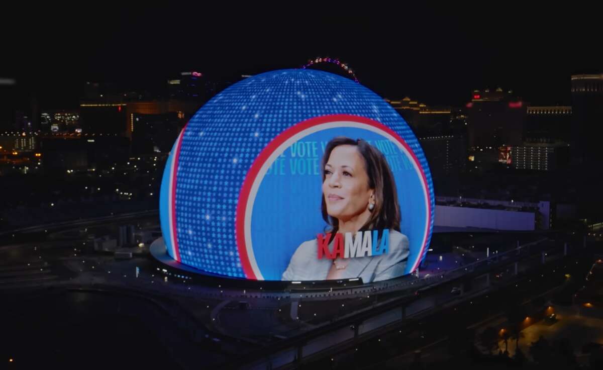 Kamala Harris to launch campaign ad on the iconic Las Vegas Sphere