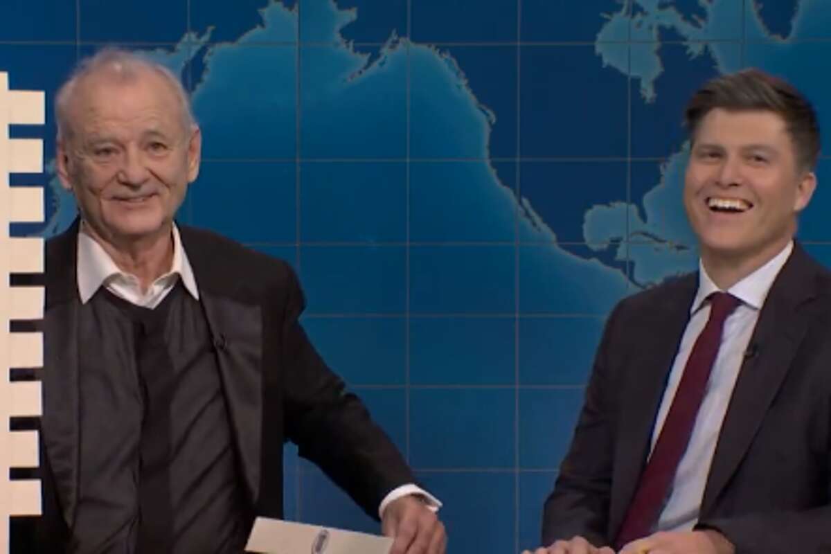 Bill Murray jokes to Colin Jost about Scarlett Johansson’s affair