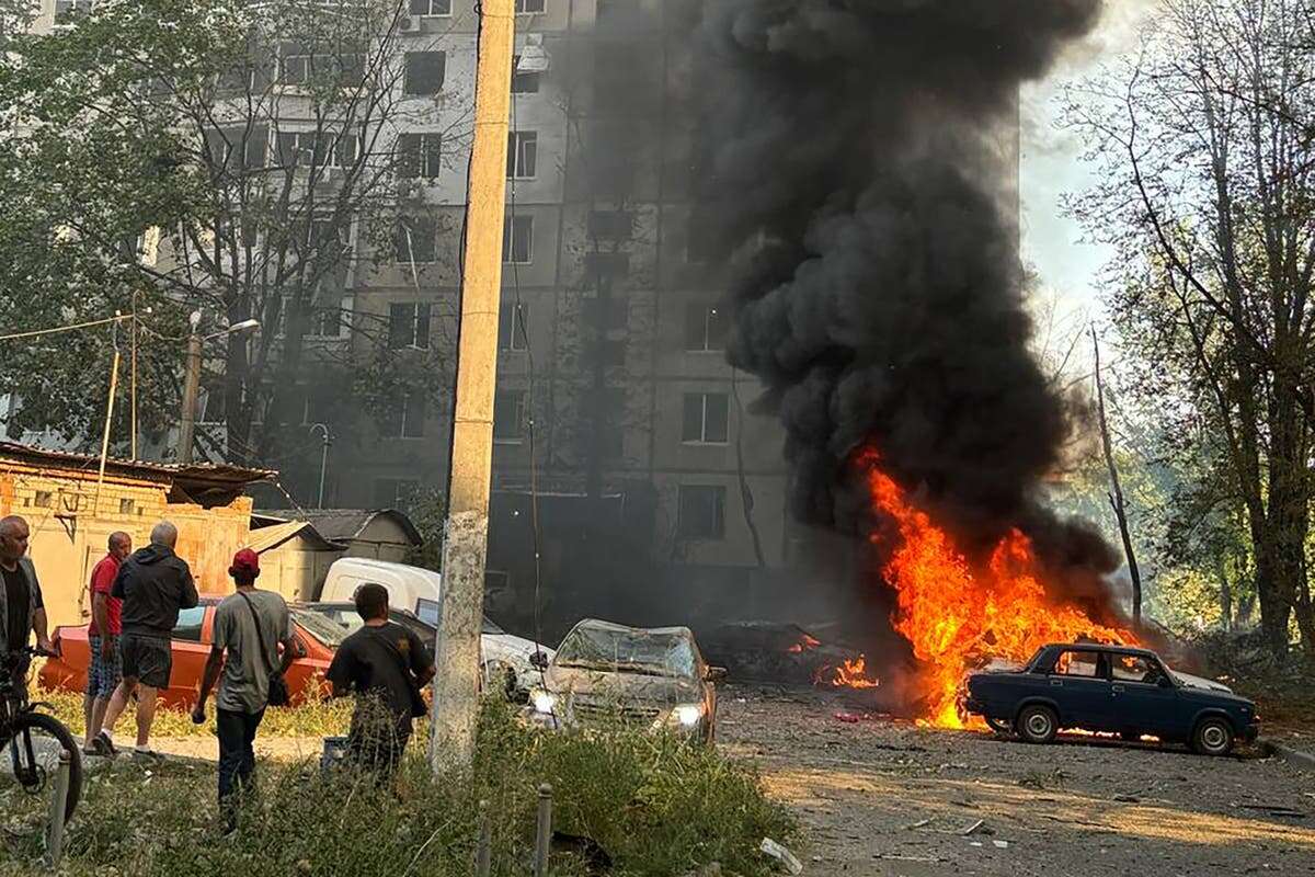 Child among five dead in Russian strike on Kharkiv playground - live