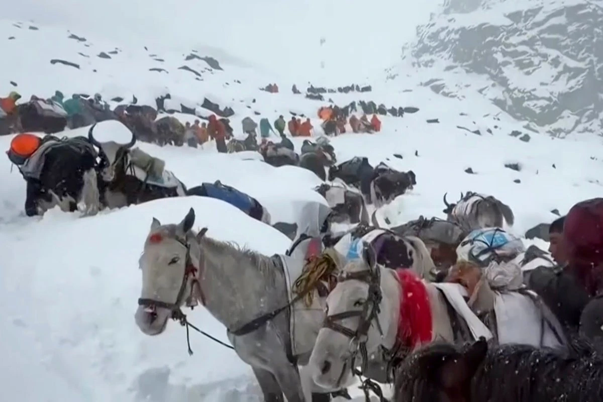 Everest hikers guided to safety after being stranded by blizzard