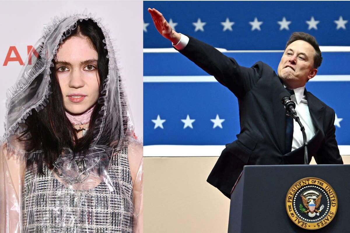 Grimes ‘happy to denounce Nazi-ism’ after ex Elon Musk’s salute drama