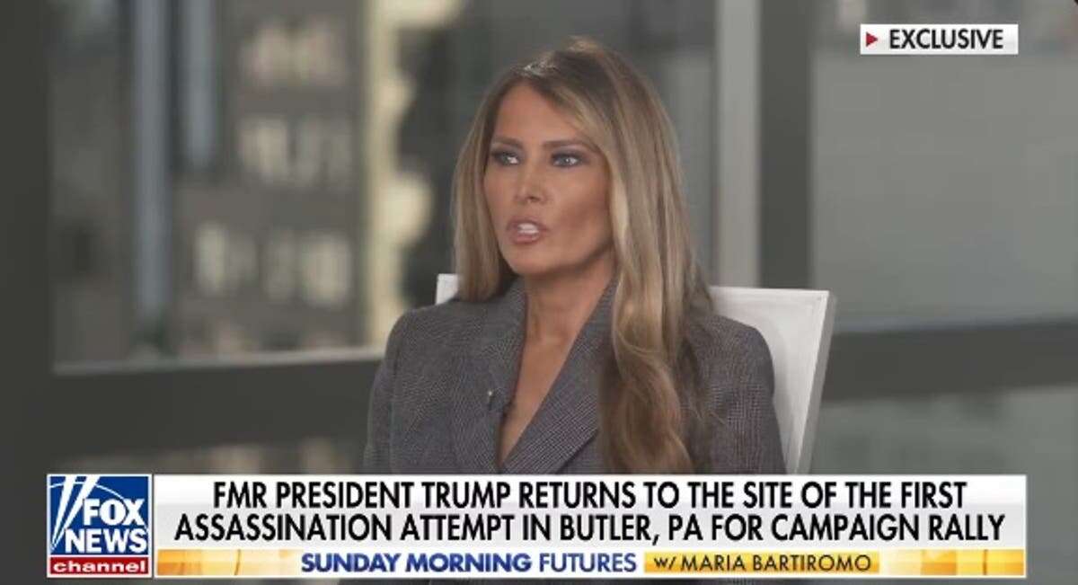 Melania Trump’s robotic response to why husband returned to Butler