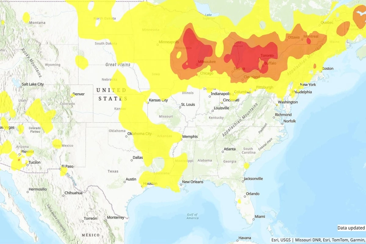 Wildfires mapped: Where will be affected by smoky conditions?