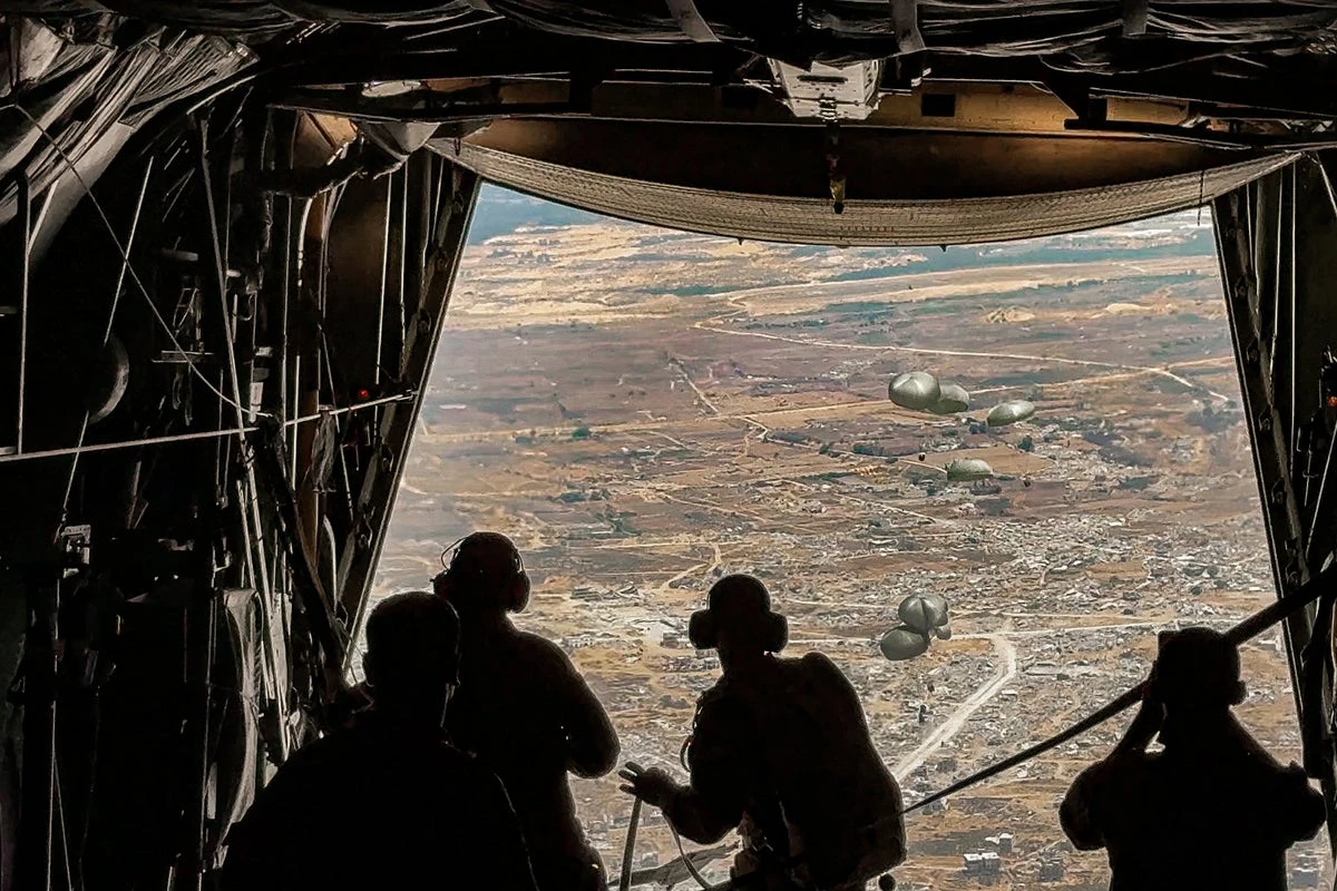 Inside the aid drops parachuted into Gaza’s torched ruins