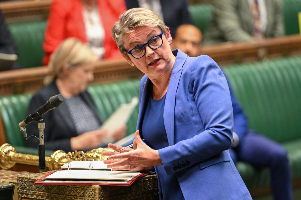 Migrants could be moved into warehouses, Yvette Cooper suggests