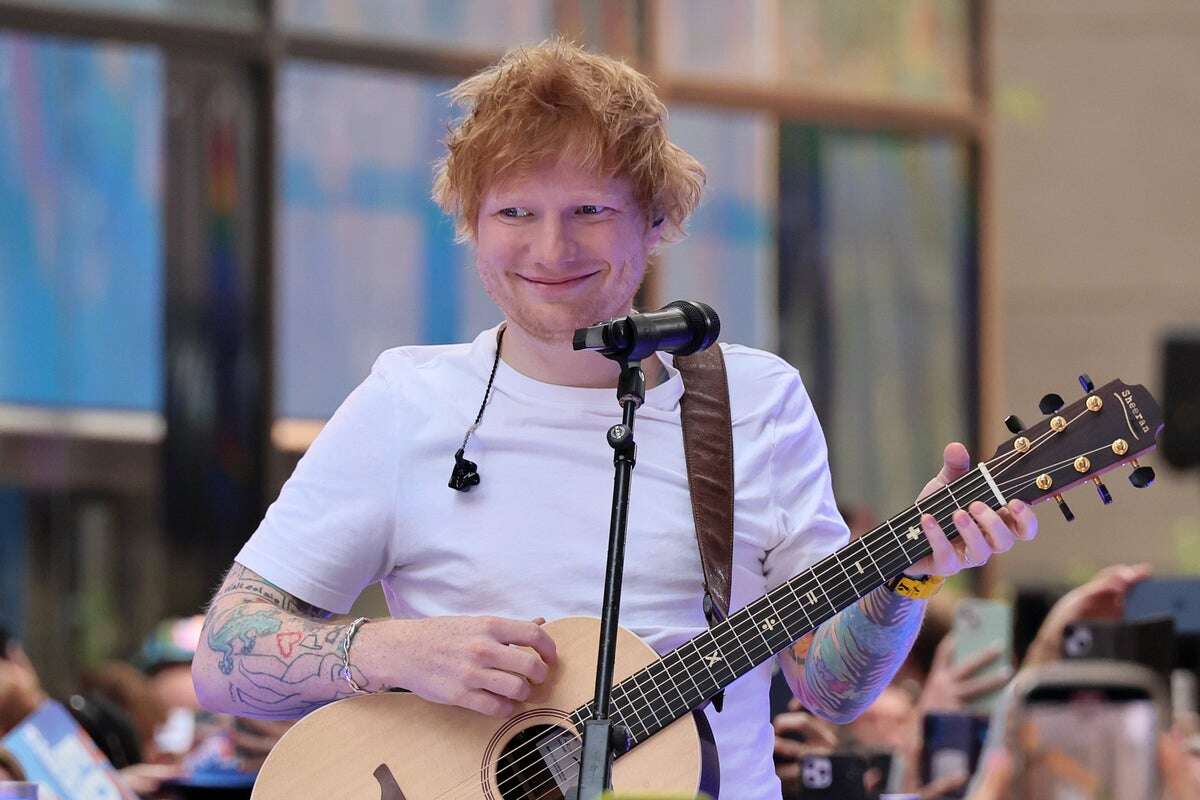 Ed Sheeran’s surprise busking performance shut down by police in India