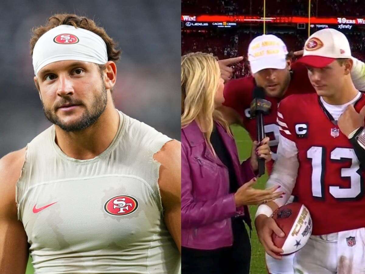 49ers star Nick Bosa fined for wearing MAGA hat in post-game interview