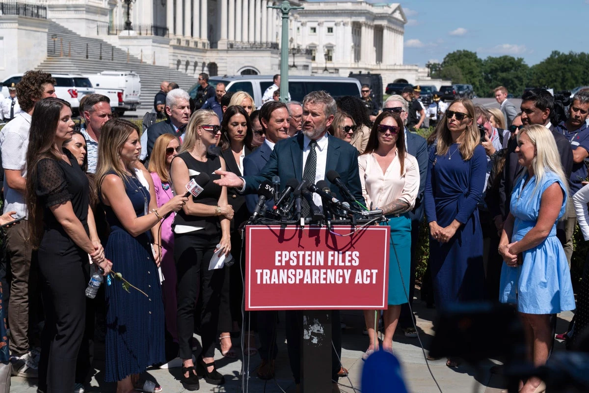 Mike Johnson and Thomas Massie clash in GOP meeting over Epstein vote