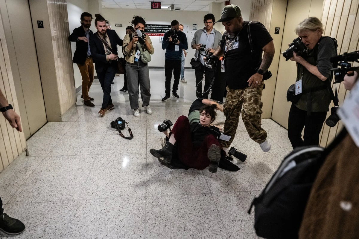 Photojournalist hospitalized after ICE agents shove reporters in NYC
