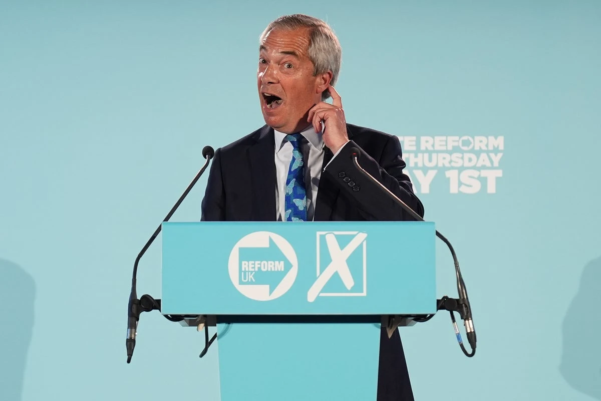 Farage could be PM with overall majority after Reform UK poll surge