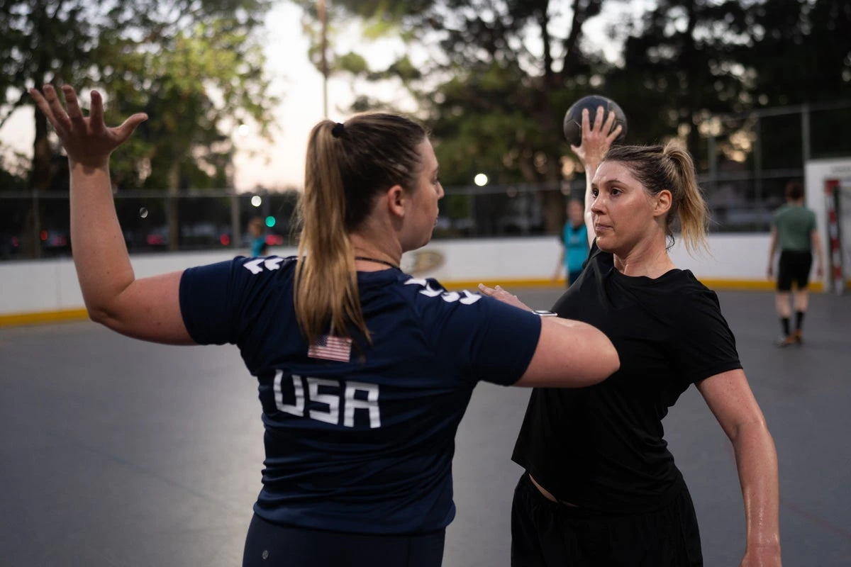 The US women training to compete in an Olympic sport they didn’t know