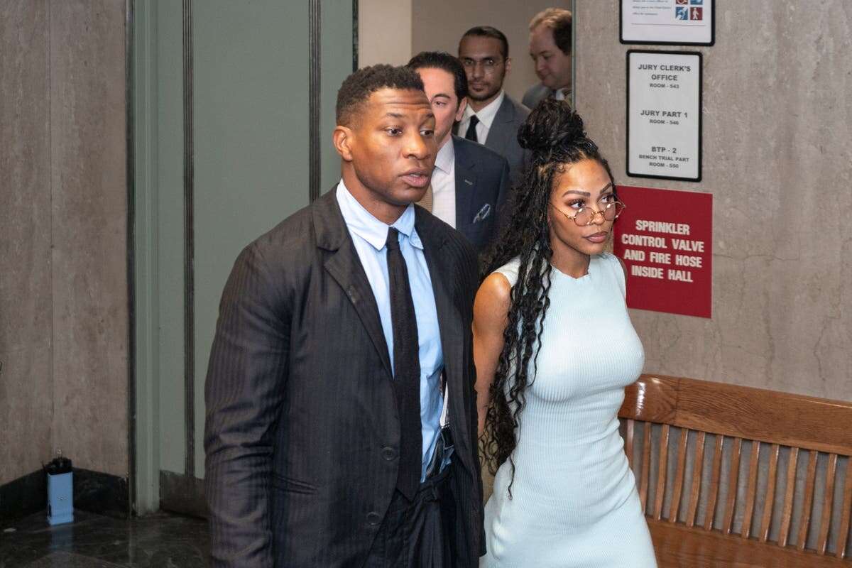 Marvel star Jonathan Majors weeps during closing arguments in trial