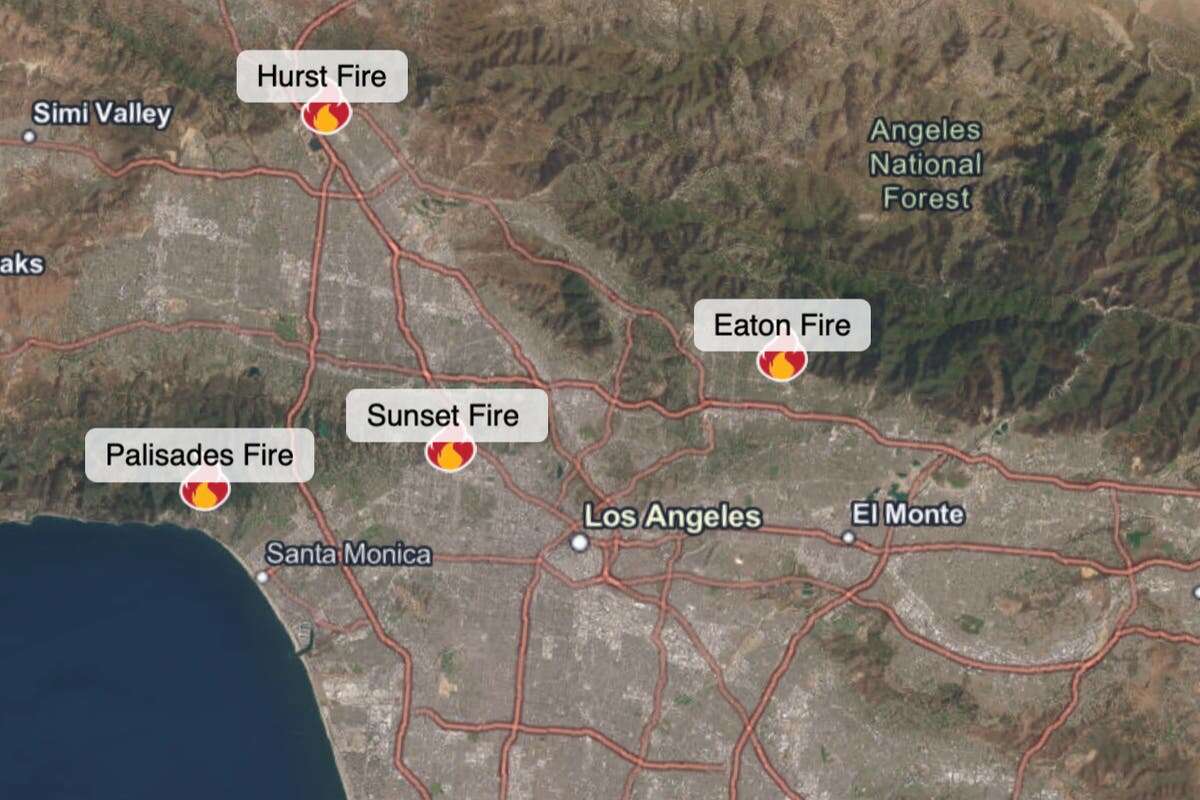 LA wildfires: Palisades and Eaton blazes cover more than 27,000 acres