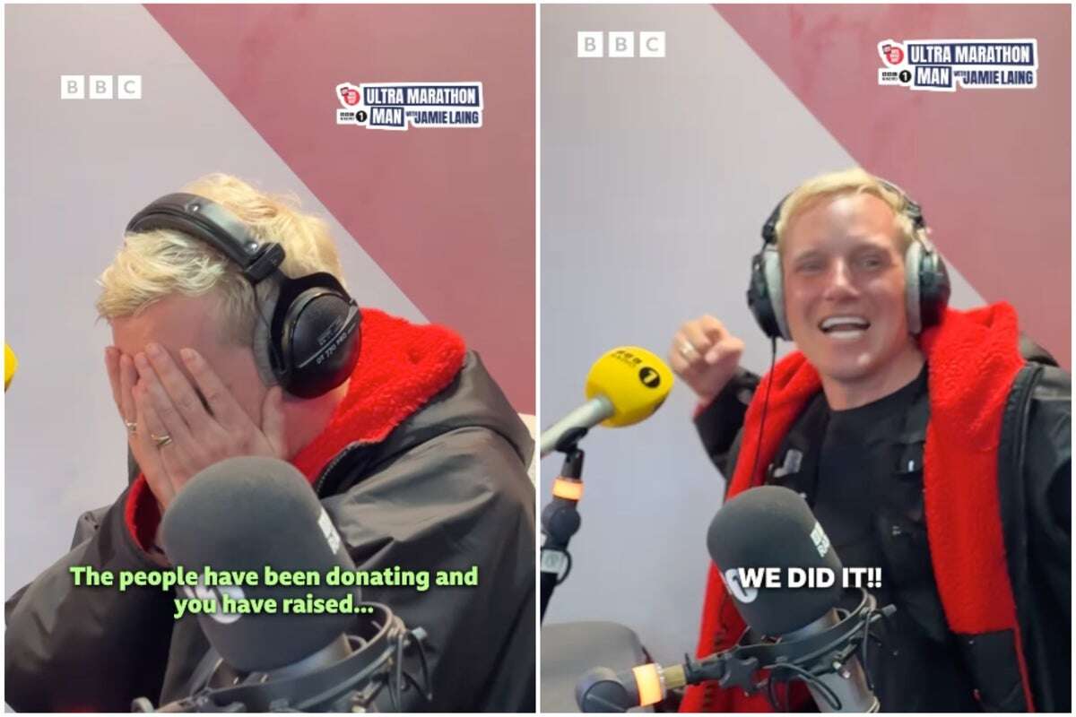 Emotional Jamie Laing learns how much he raised for Comic Relief