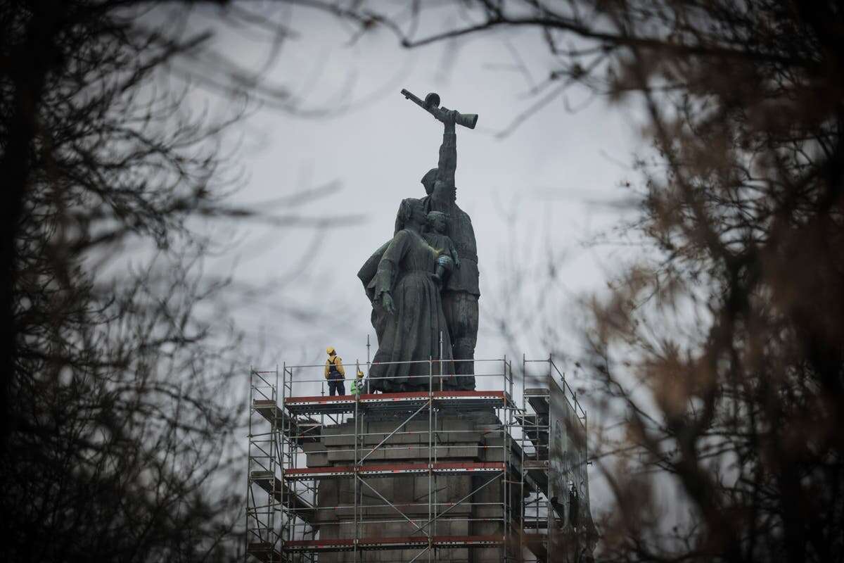 Bulgaria destroys Soviet monument that dominated skyline for 70 years