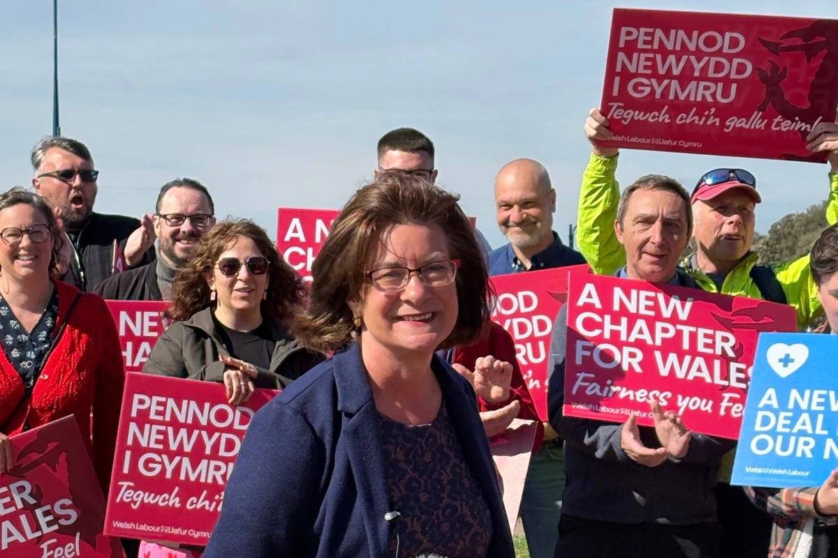 Welsh Labour leader shouts ‘vote Plaid Cymru’ in campaign gaffe