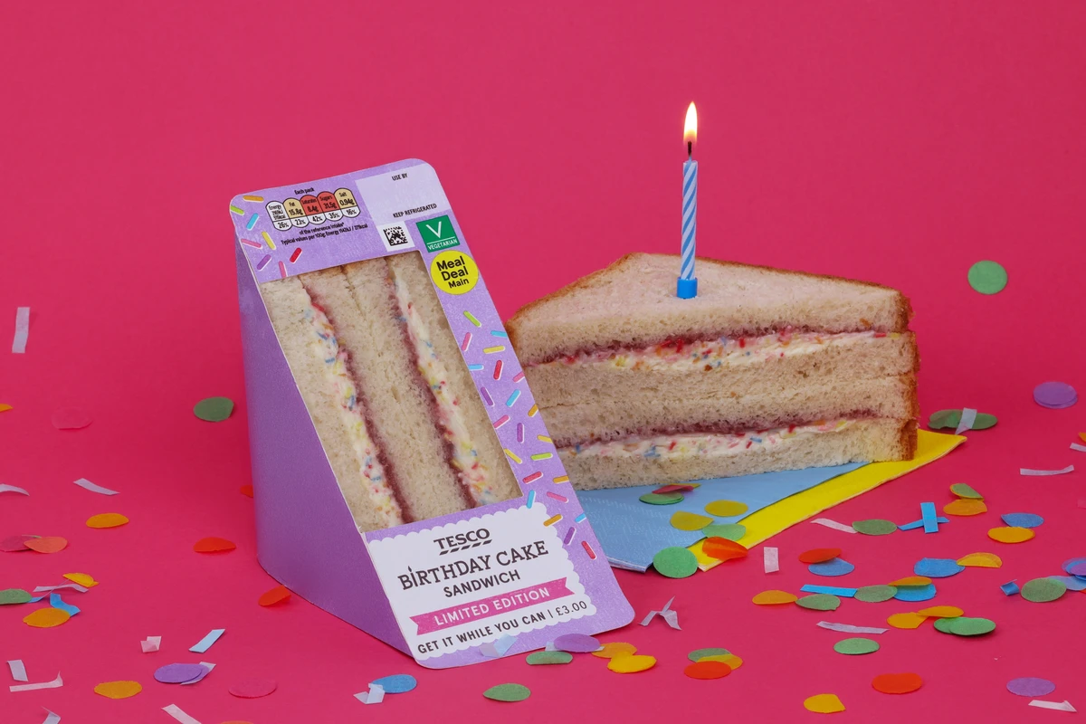 Tesco launches birthday cake-flavour sandwich: ‘Get it while you can’