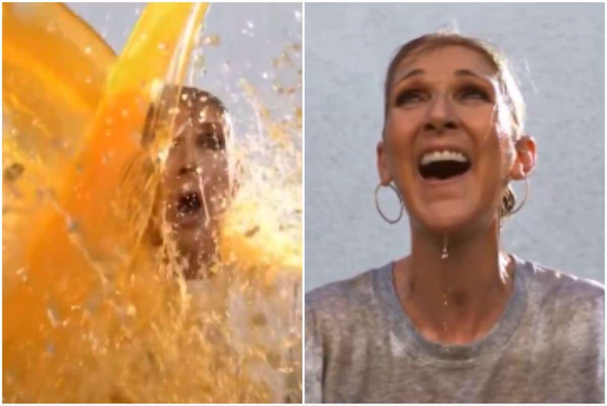 Celine Dion doused in Gatorade in ‘iconic’ Sunday Night Football clip