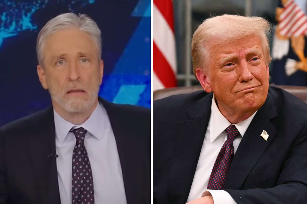 Jon Stewart reflects on Trump’s ‘exhausting’ first week as president