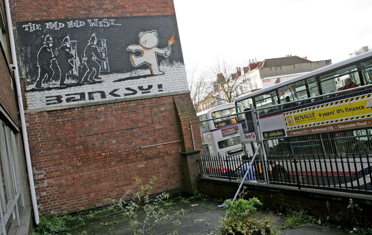 Building with forgotten Banksy on wall hits the market