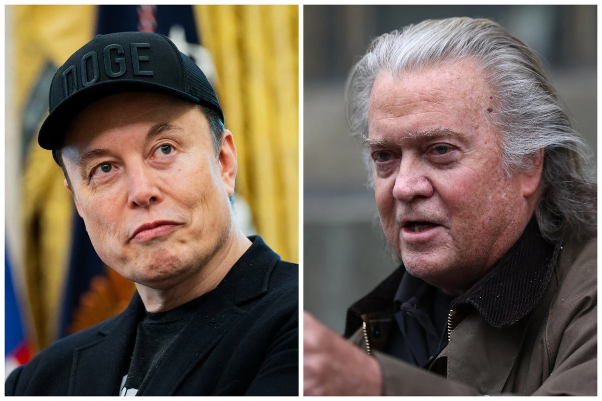 Elon Musk calls for Steve Bannon to be arrested as their feud rages on