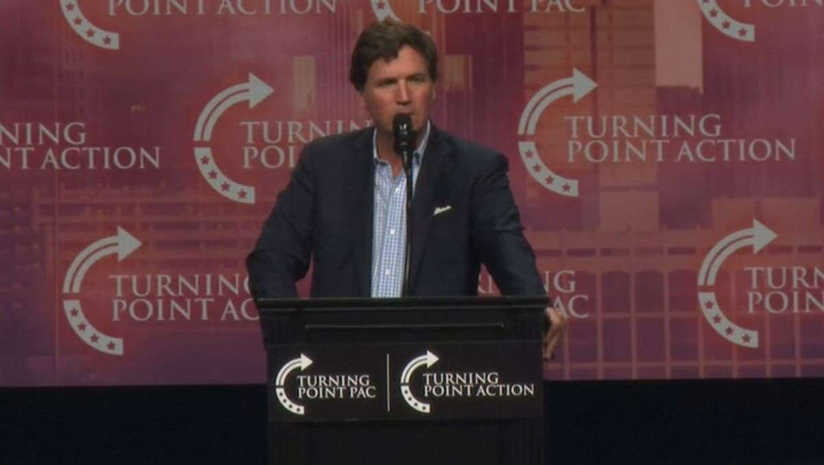 Tucker Carlson to join Trump for Halloween rally after ‘daddy’ speech