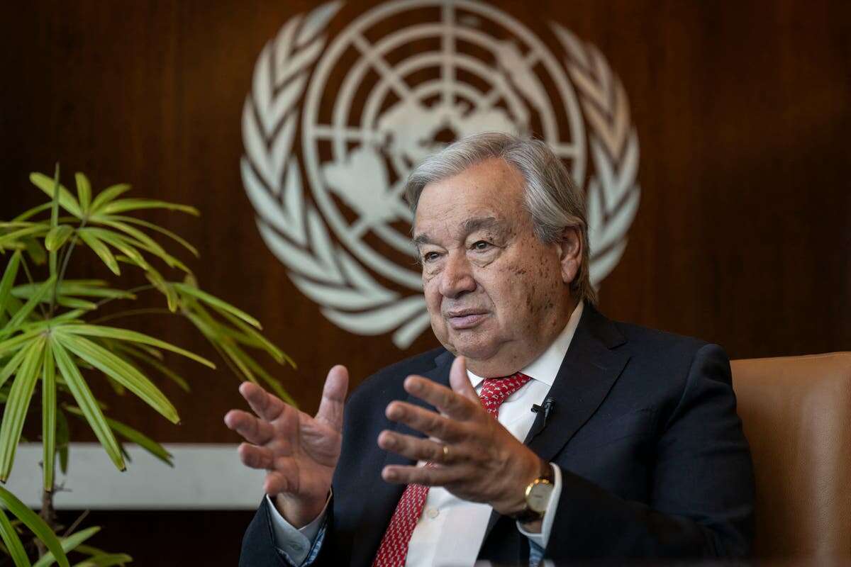 UN responds to Israel banning its chief Antonio Guterres