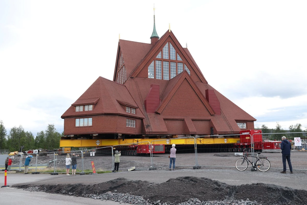 Wooden church to be slowly inched down road in town relocation