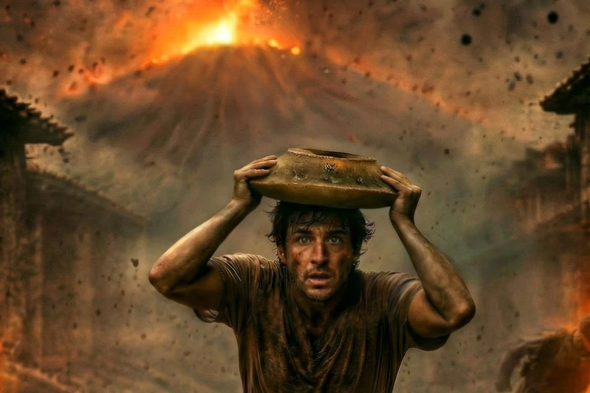 Pompeii victim’s attempt to outrun Vesuvius eruption reconstructed