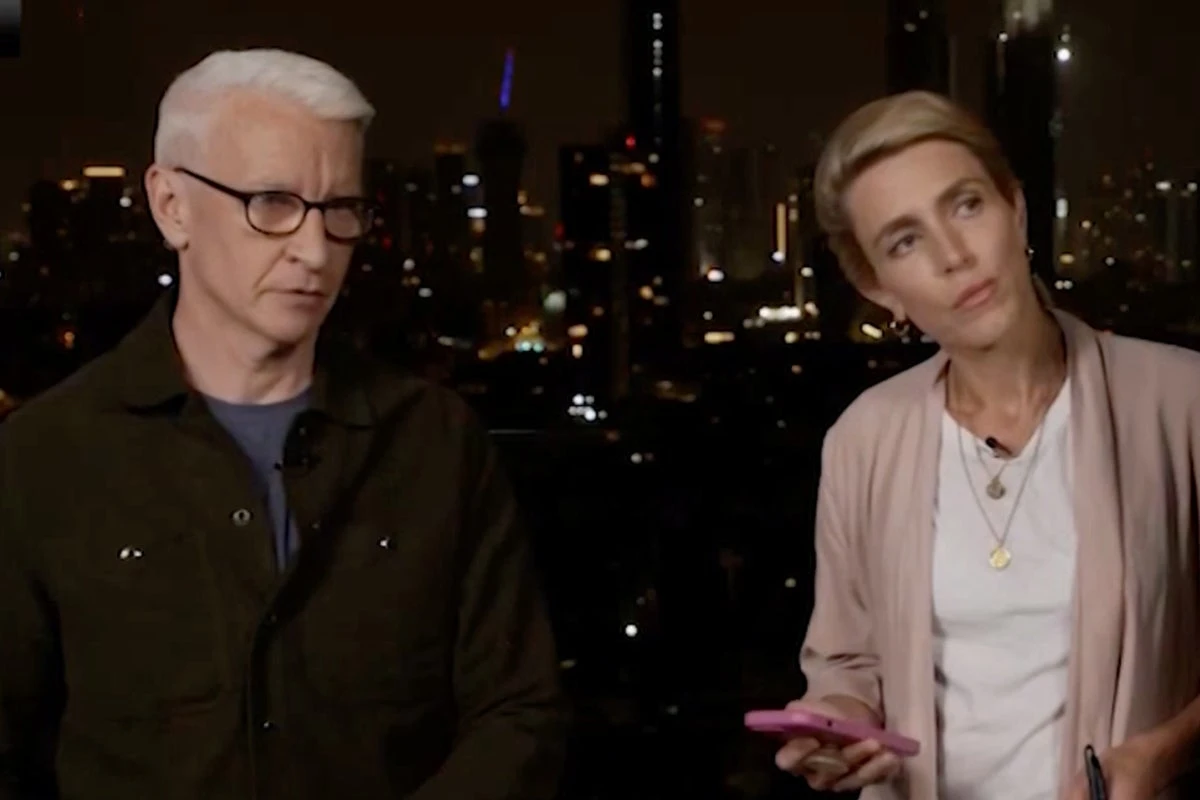 CNN’s Anderson Cooper flees set on air amid incoming missile threat