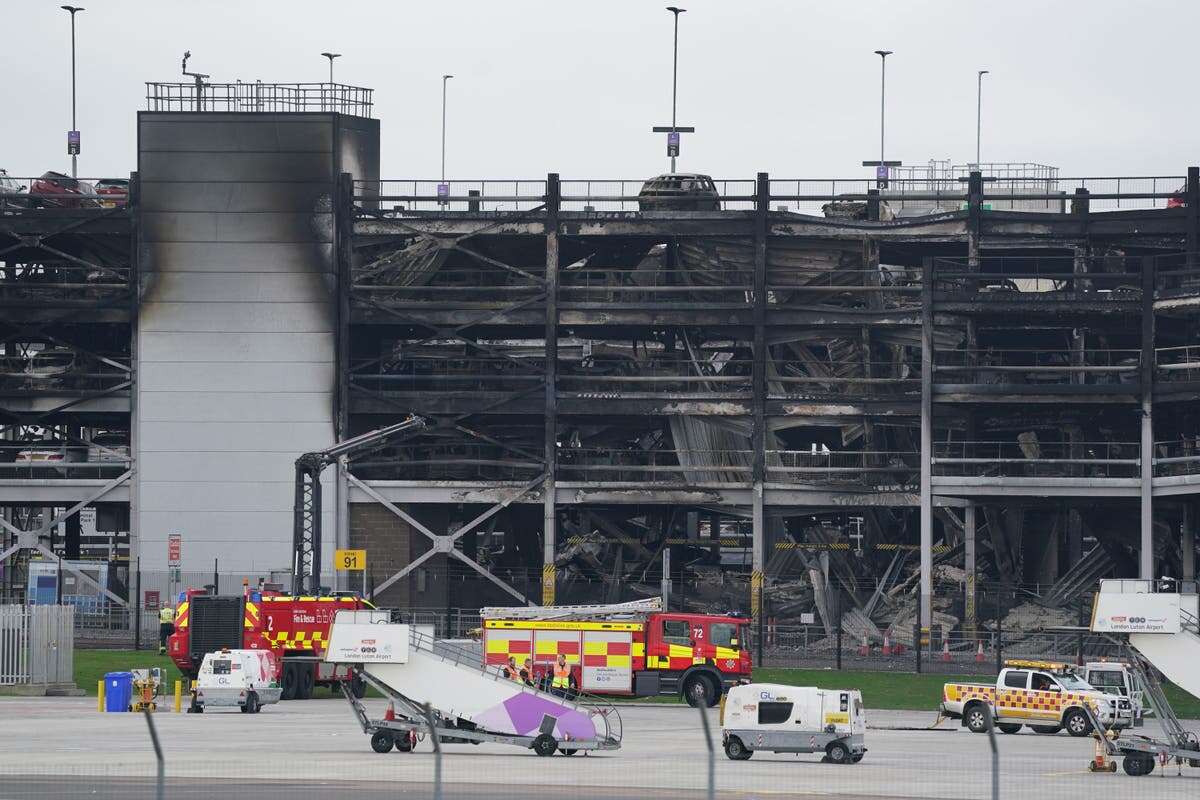 Luton Airport car park blaze could have been limited by sprinklers