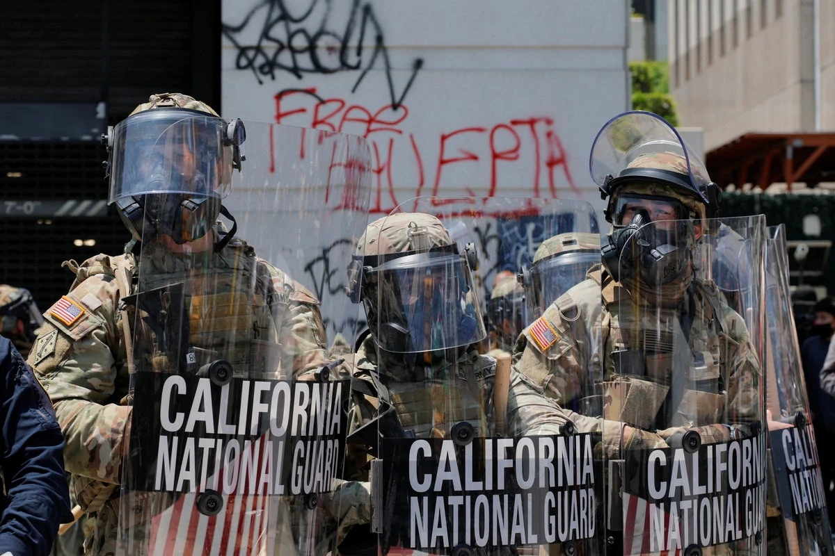 What does the law say about Trump sending troops to LA protests?