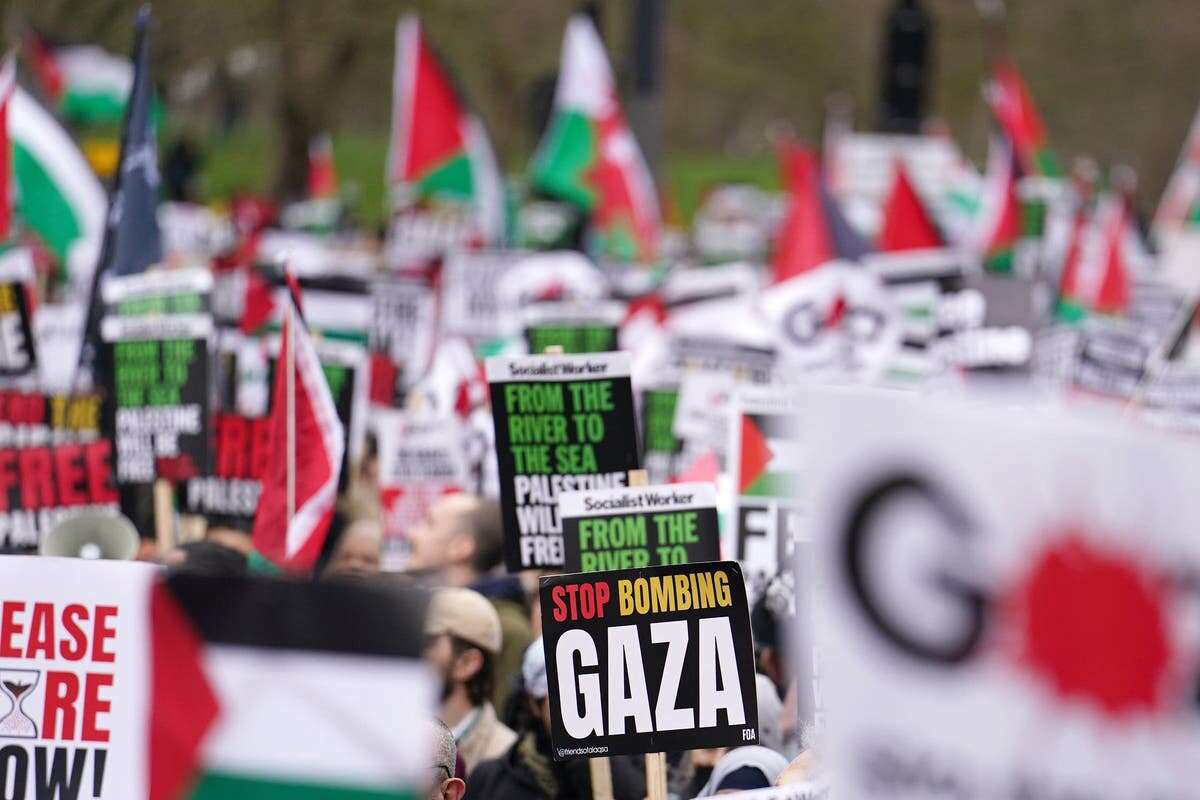 Watch live: London march to mark one year of Israel-Hamas conflict