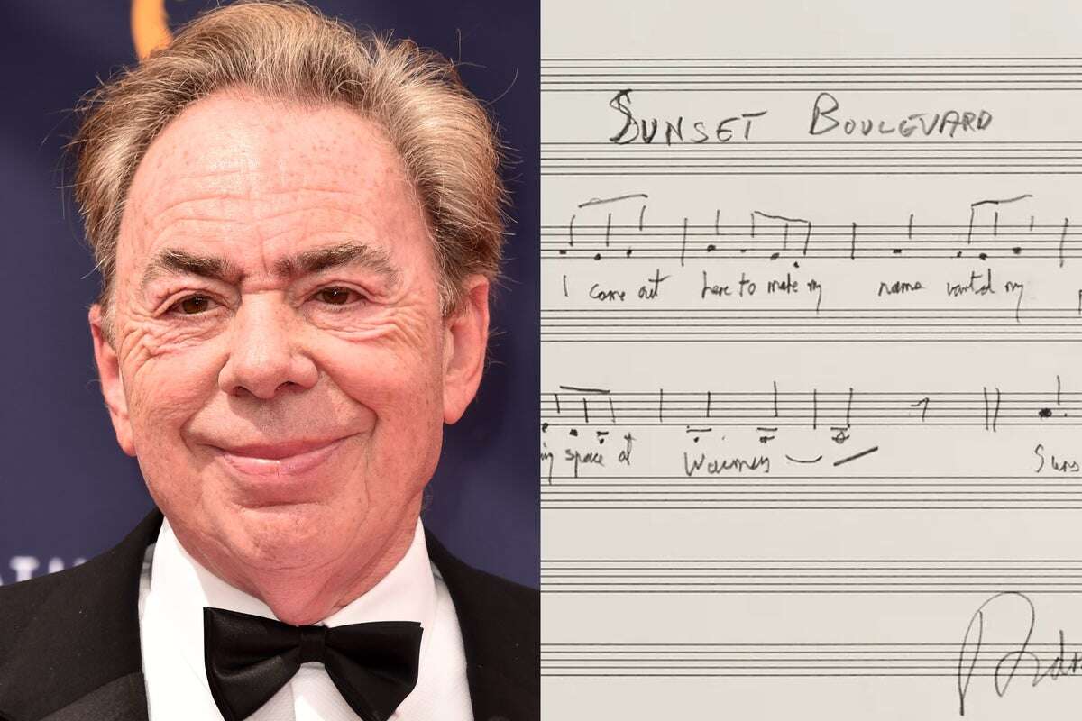 Andrew Lloyd-Webber donates rare score to LA fire relief fundraiser