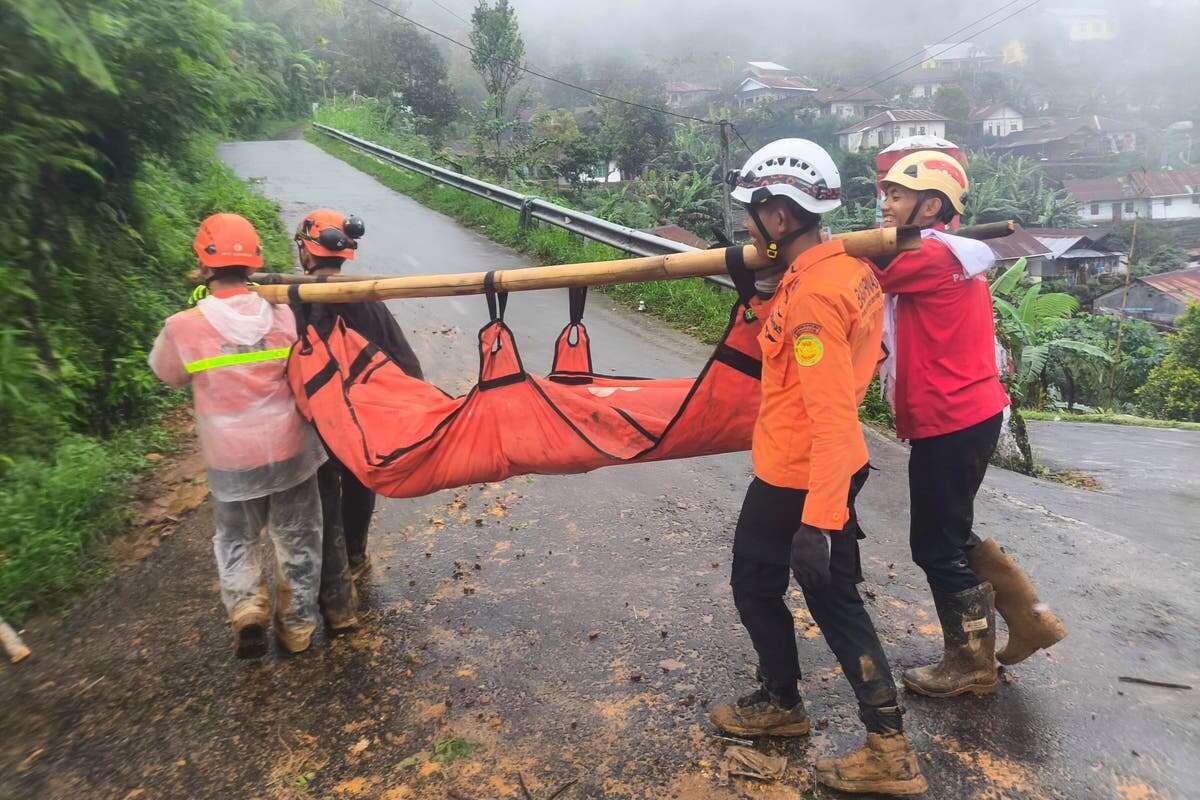 Indonesia search resumes after flash flood and landslide; 17 dead