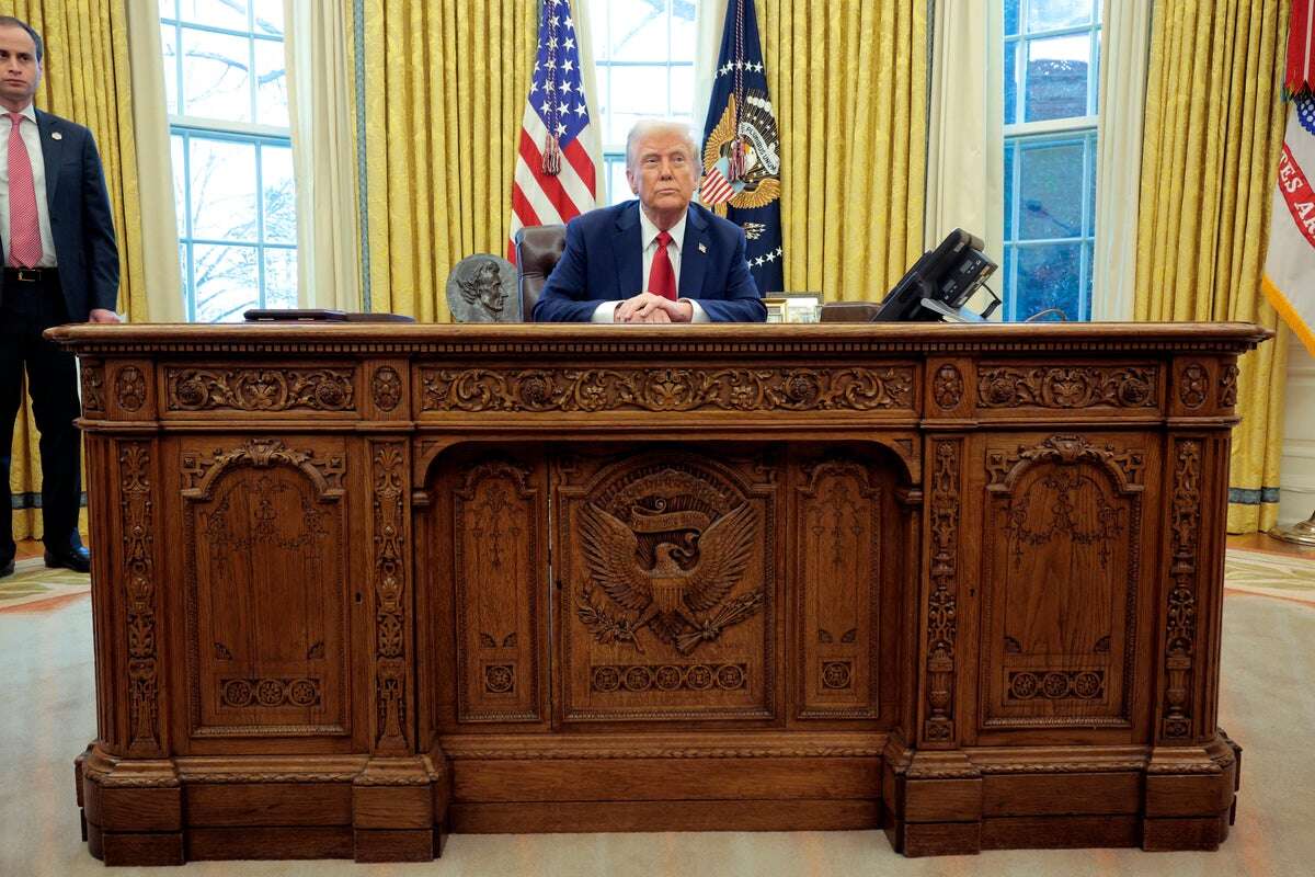 Trump reveals he has removed the Resolute Desk used by Biden and Obama