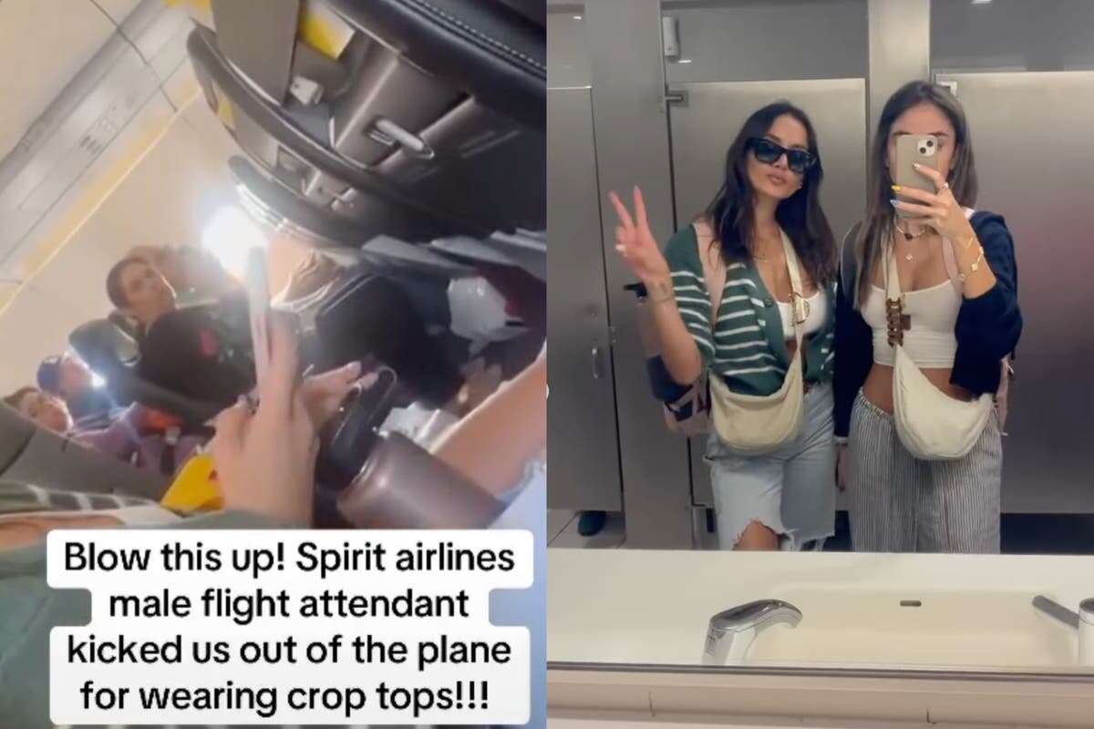 Spirit Airlines guests in crop tops claim they were kicked off plane