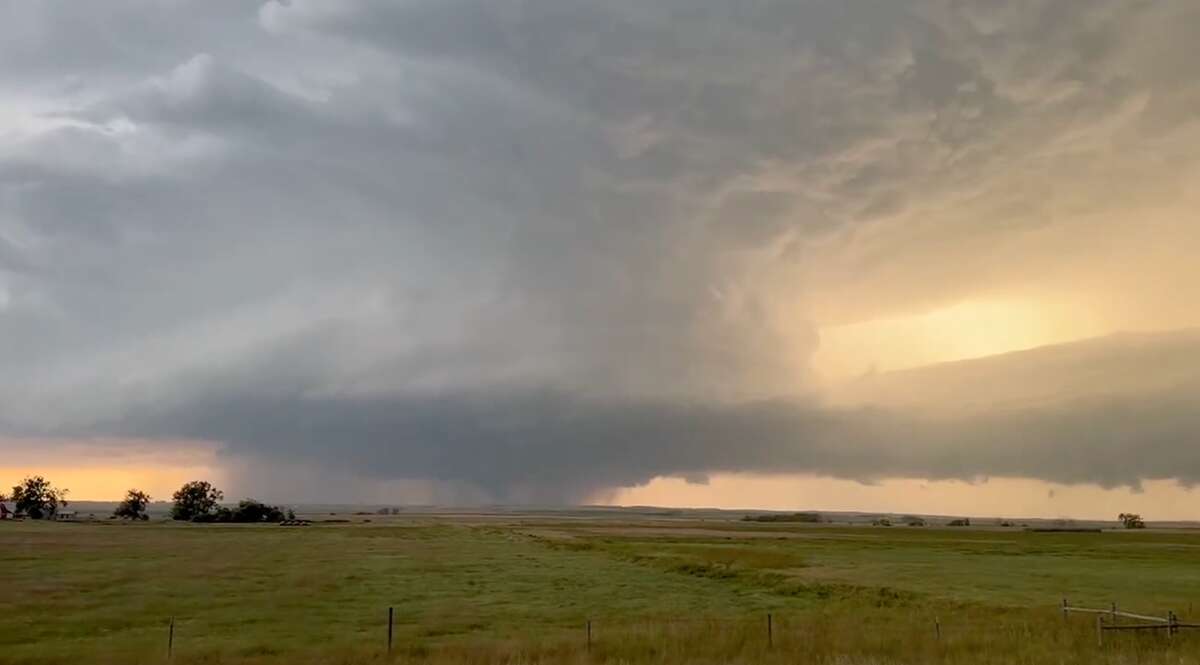 Videos show massive tornadoes tear through Dakotas