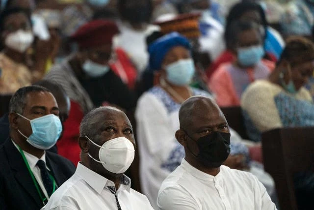 Ivory Coast's former president Gbagbo attends Mass in public