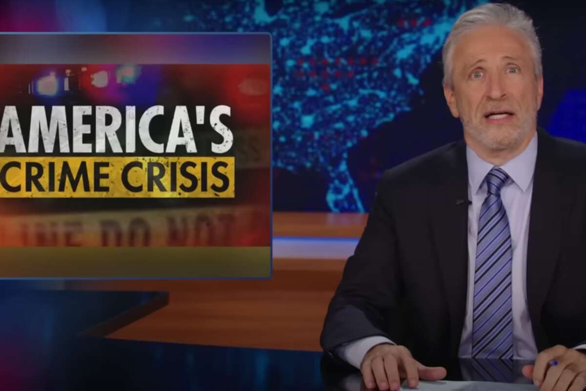 Jon Stewart attacks Republicans’ gun crime narrative