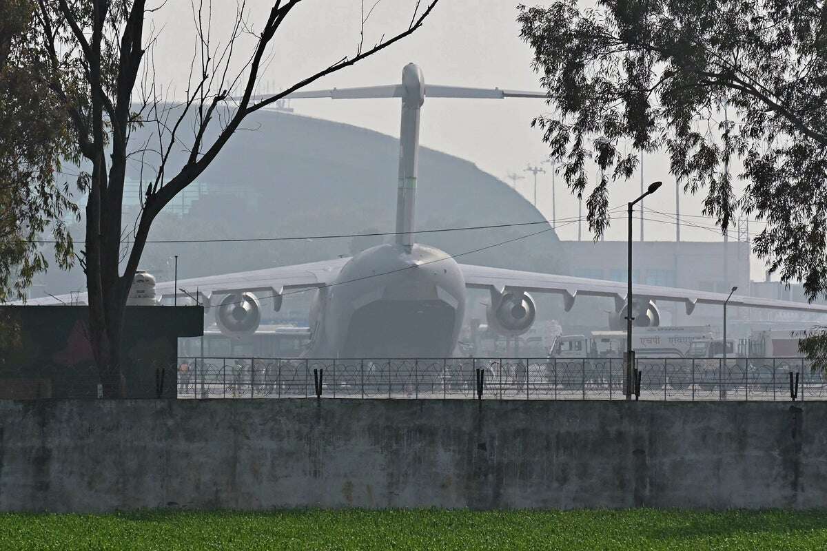 US military plane with Indian immigrants lands in Punjab