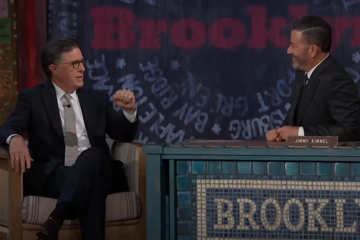 Kimmel and Colbert in late-night crossover blast Trump with new insult