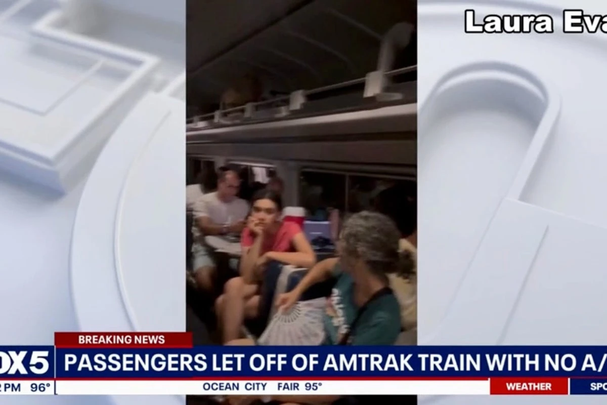 Video shows passengers sweltering on Amtrak train stuck amid heatwave