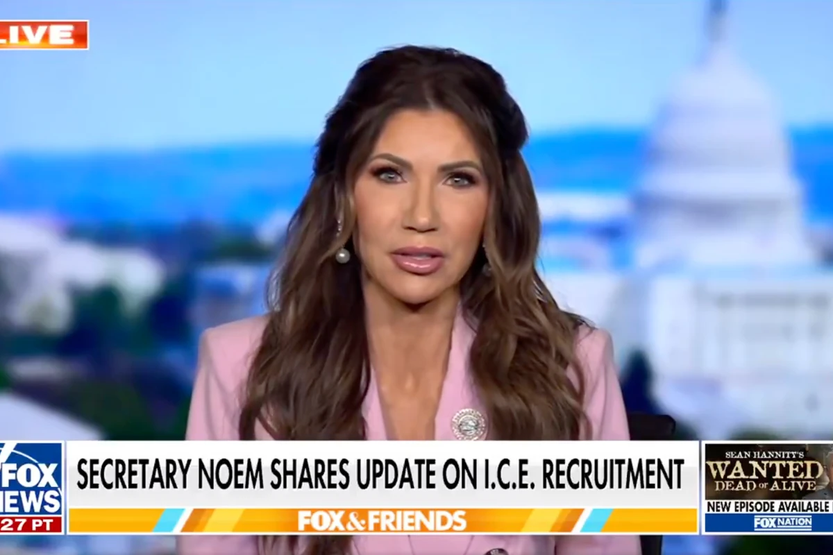 Noem offers teenagers student loan forgiveness to sign up with ICE